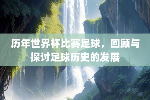 历年世界杯比赛足球，回顾与探讨足球历史的发展