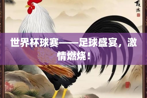 世界杯球赛——足球盛宴，激情燃烧！