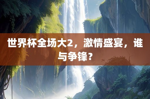 世界杯全场大2，激情盛宴，谁与争锋？眉山市正发家政服务有限公司