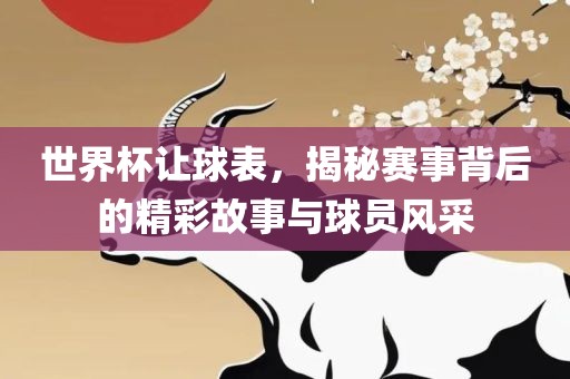 世界杯让球表，揭秘赛事背后的精彩故事与球员风采