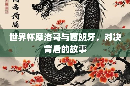 世界杯摩洛哥与西班牙，对决背后的故事
