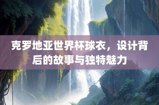 克罗地亚世界杯球衣，设计背后的故事与独特魅力