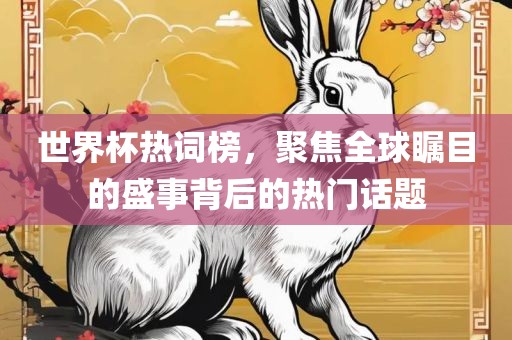 世界杯热词榜，聚焦全球瞩目的盛事背后的热门话题