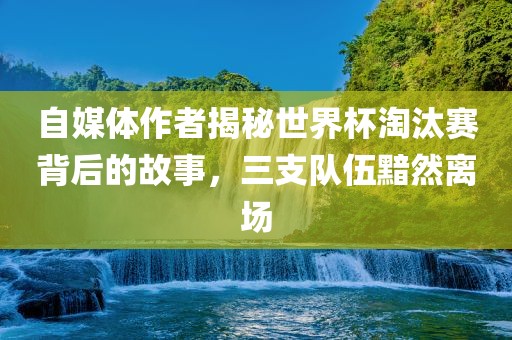 自媒体作者揭秘世界杯淘汰赛背后的故事，三支队伍黯然离场