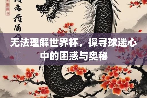 无法理解世界杯，探寻球迷心中的困惑与奥秘