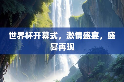 世界杯开幕式，激情盛宴，盛宴再现