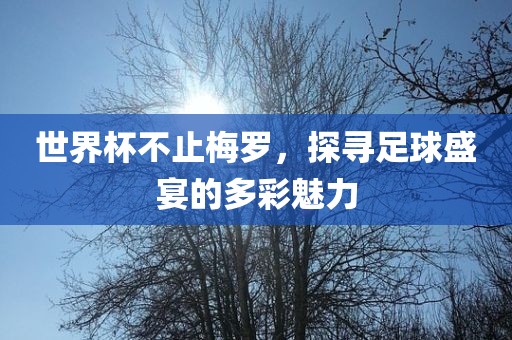 世界杯不止梅罗，探寻足球盛宴的多彩魅力