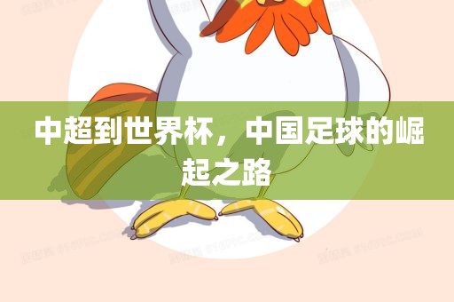 中超到世界杯，中国足球的崛起之路