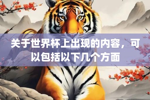关于世界杯上出现的内容，可以包括以下几个方面