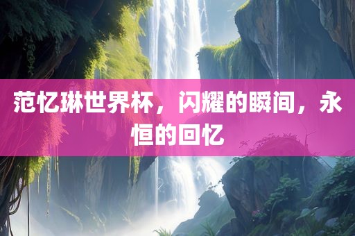 范忆琳世界杯，闪耀的瞬间，永恒的回忆