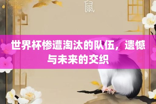 世界杯惨遭淘汰的队伍，遗憾与未来的交织