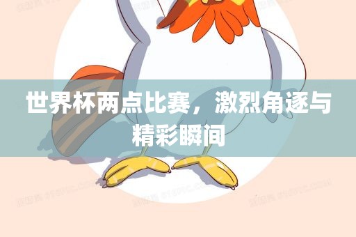 世界杯两点比赛，激烈角逐与精彩瞬间