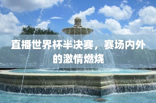 直播世界杯半决赛，赛场内外的激情燃烧