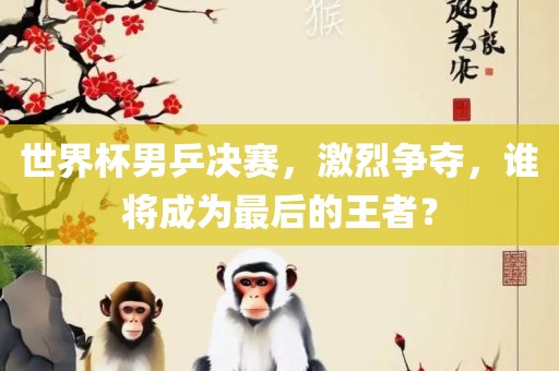 世界杯男乒决赛，激烈争夺，谁将成为最后的王者？