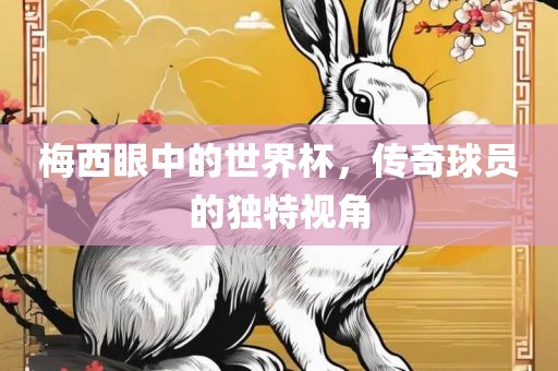 梅西眼中的世界杯，传奇球员的独特视角