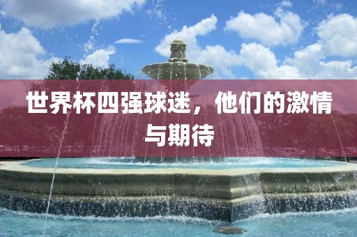 世界杯四强球迷，他们的激情与期待