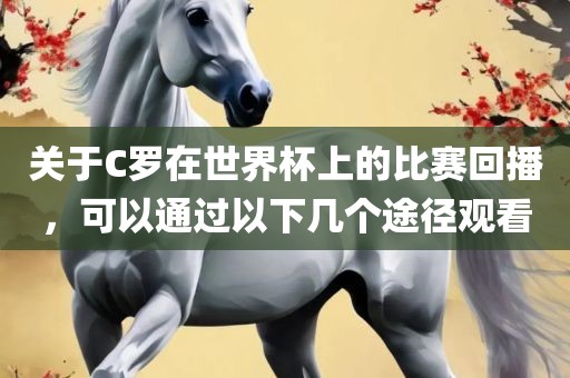 关于C罗在世界杯上的比赛回播，可以通过以下几个途径观看