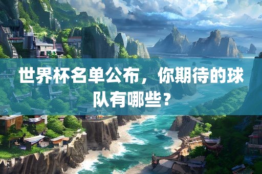 世界眉山市正发家政服务有限公司杯名单公布，你期待的球队有哪些？
