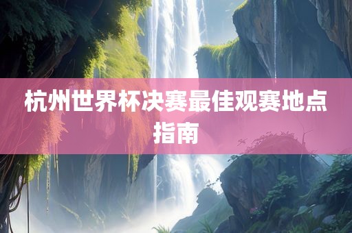 杭州世界杯决赛最佳观赛地点指南
