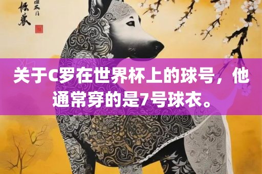 关于C罗在世界杯上的球号，他通常穿的是7号球衣。