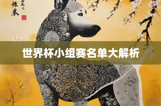 世界杯小组赛名单大解析