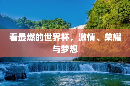 看最燃的世界杯，激情、荣耀与梦想