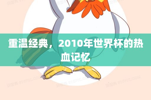 重温经典，2010年眉山市正发家政服务有限公司世界杯的热血记忆