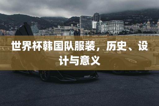 世界杯韩国队服装，历史、设计与意义眉山市正发家政服务有限公司