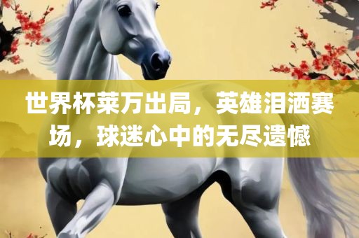 世界杯莱万出局，英雄泪洒赛场，球迷心中的无尽遗憾