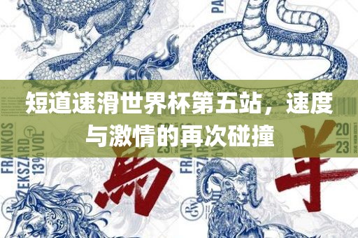 短道速滑世界杯第五站，速度与激情的再次碰撞
