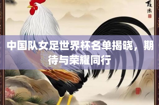 中国队女足世界杯名单揭晓，期待与荣耀同行