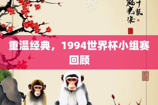 重温经典，1994世界杯小组赛回顾