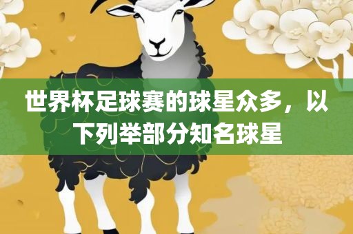 世界杯足球赛的球星众多，以下列举部分知名球星