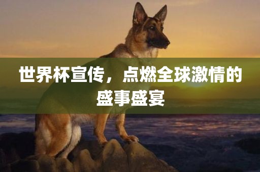 世界杯宣传，点燃全球激情的盛事盛宴