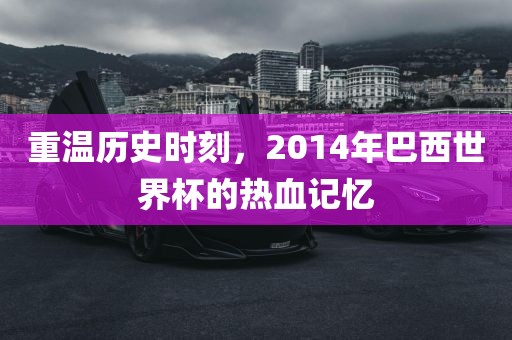 重温历史时刻，2014年巴西世界杯的热血记忆