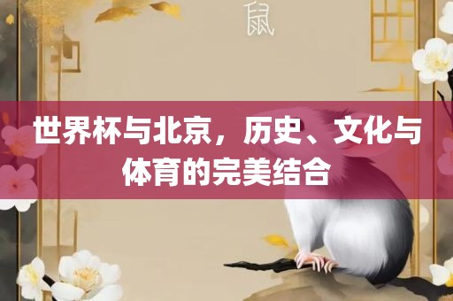 世界杯与北京，历史、文化与体育的完美结合