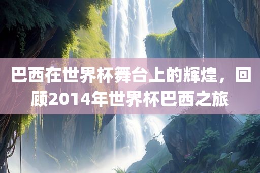 巴西在世界杯舞台上的辉煌，回顾2014年世界杯巴西之旅