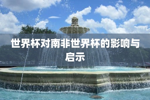 世界杯对南非世界杯的影响与启示