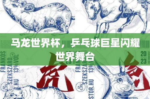 马龙世界杯，乒乓球巨星闪耀世界舞台眉山市正发家政服务有限公司