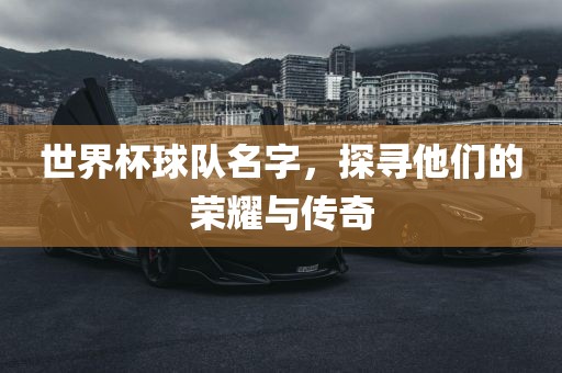 世界杯球队名字，探寻他们的荣耀与传奇