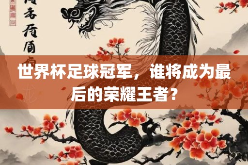 世界杯足球冠军，谁将成为最后的荣耀王者？