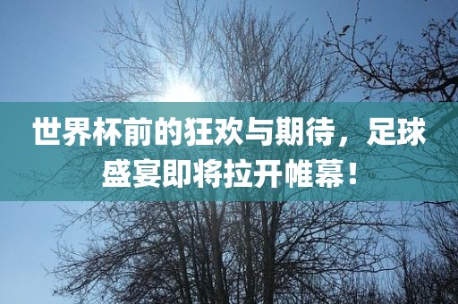 世界杯前的狂欢与期待，足球盛宴即将拉开帷幕！