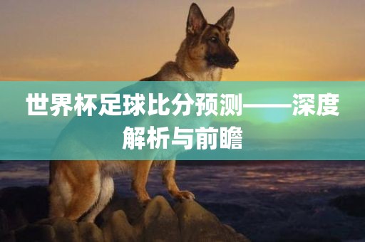 世界杯足球比分预测——深度解析与前瞻