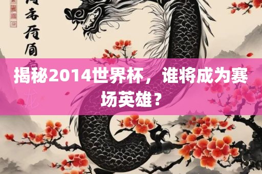 揭秘2014世界杯，谁将成为赛场英雄？
