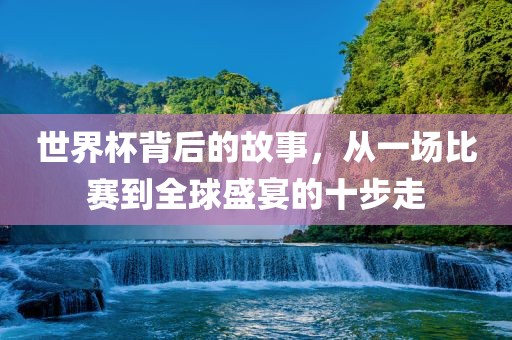 世界杯背后的故事，从一场比赛到全球盛宴的十步走