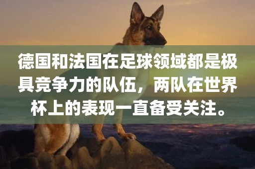 德国和法国在足球领域都是极具竞争力的队伍，两队在世界杯上的表现一直备受关注。