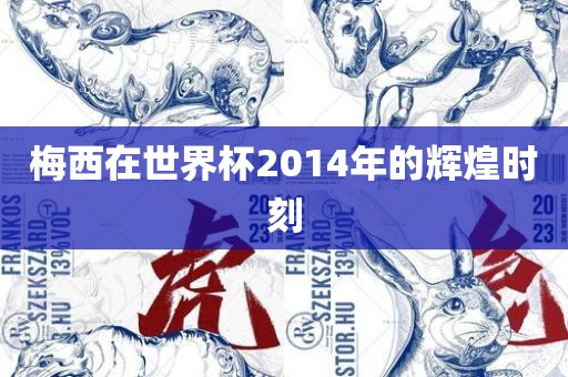 梅西在世界杯2014年的辉煌时刻