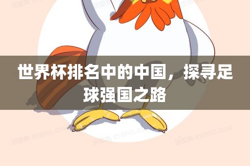 世界杯排名中的中国，探寻足球强国之路