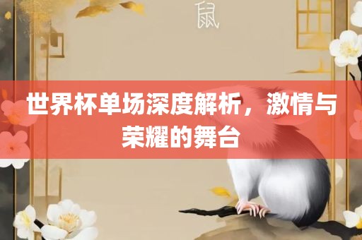 世界杯单场深度解析，激情与荣耀的舞台