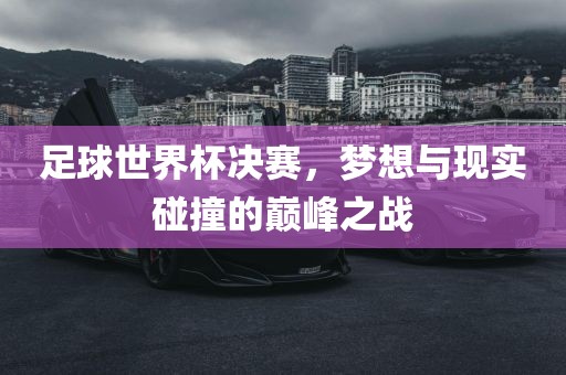 足球世界杯决赛，梦想与现实碰撞的巅峰之战